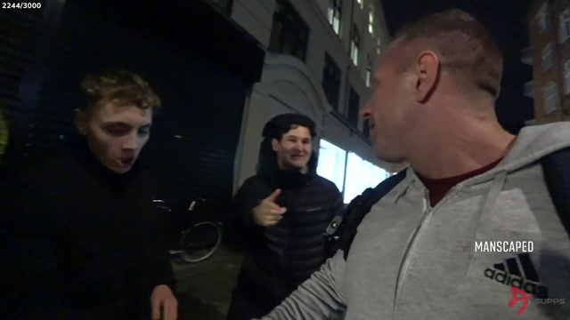 Knut meets his paid actors in Denmark