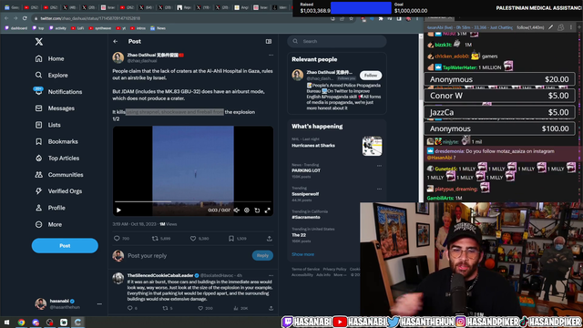 Hasan's community has raised $1 million for charity in 4 days