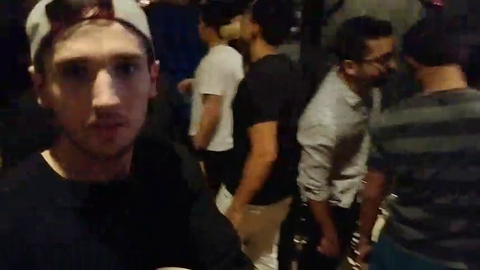 Mitch Jones visits a gay bar