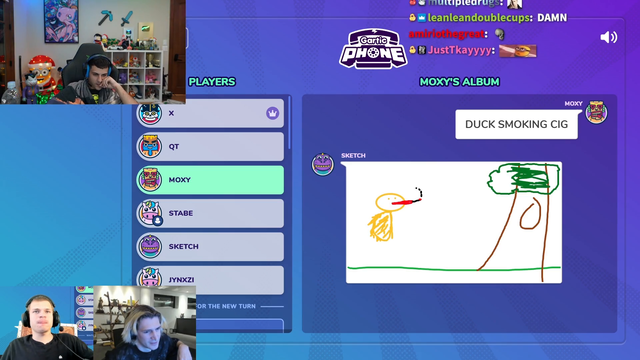 Gartic drawing hour with Jynxzi, xQc, Sketch, QT, Ron, Moxy