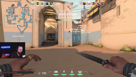 Moon secures the 4 second ace