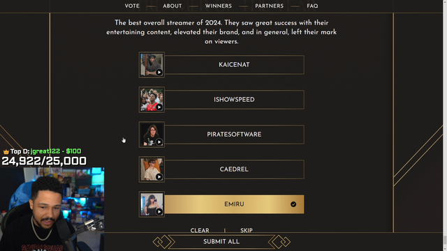 NMP is surprised that xQc is not part of any category in the Streamer Awards