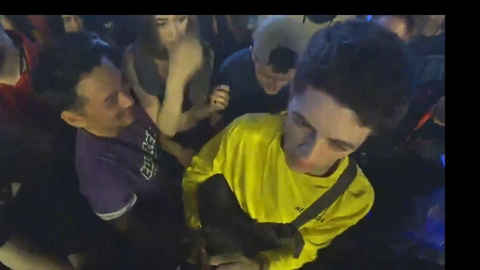 Sam pepper get dropped while crowd surfing
