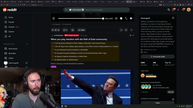 Asmon says the holocaust "probably" happened