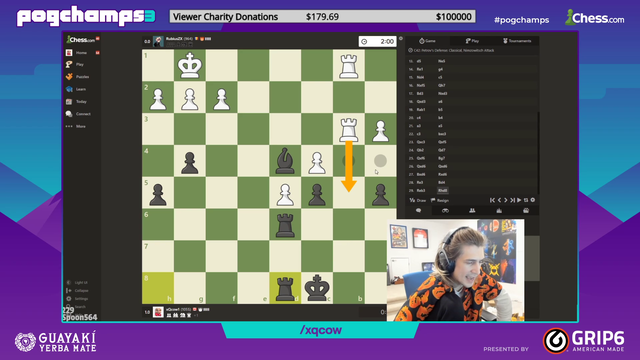 XQC does the 5Head -1 fuck it chess move