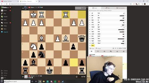 Grandmaster Hikaru shows xQc advanced Chess move.