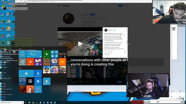 Hasan insulting someone