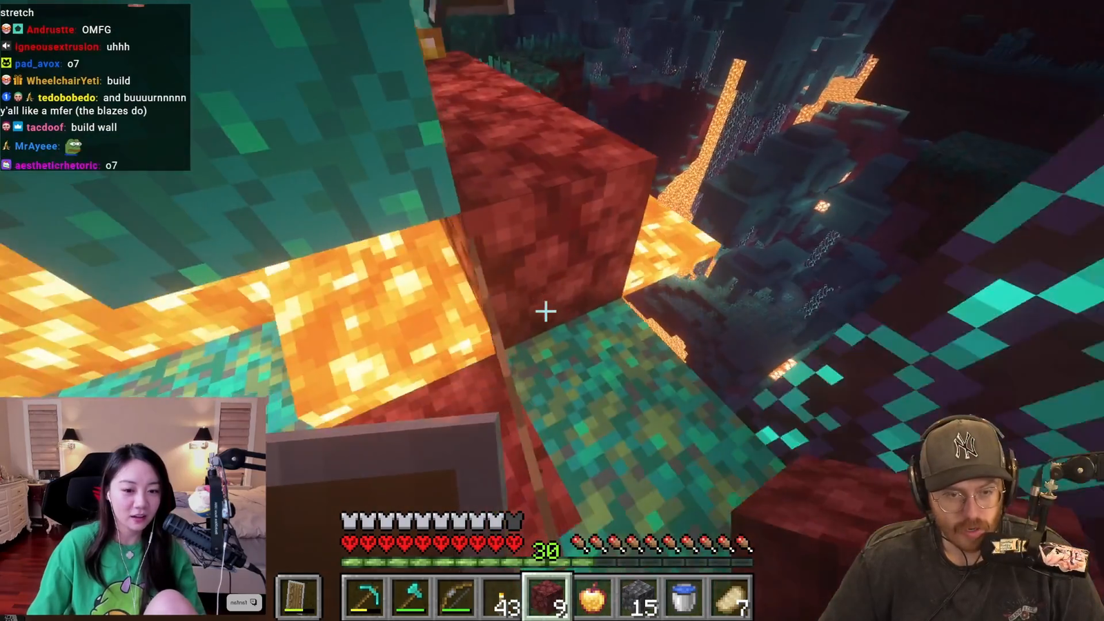 PaymoneyWubby & Fanfan almost lose it all in Minecraft Hardcore: