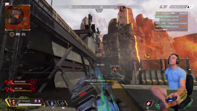 One armed god wins a game of Apex Legends