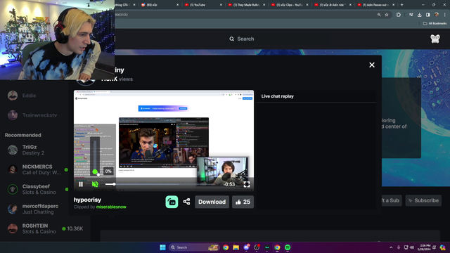Xqc laughs at Destiny’s impression of Hasan