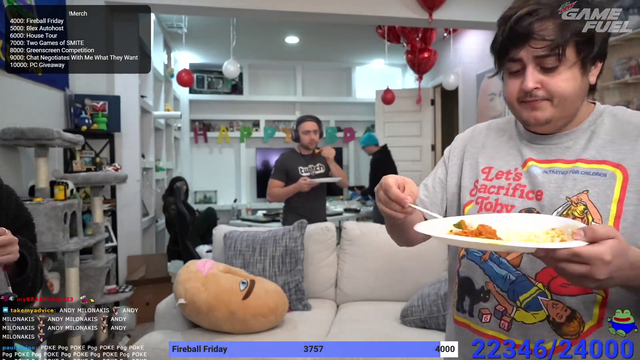 Poke eating on cam