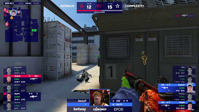 Complexity beats #1 ranked Astralis 2-0 in their first LAN match