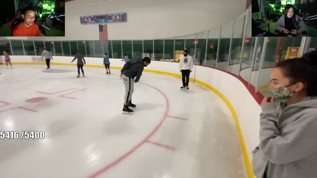 Nick flexing his skating skills