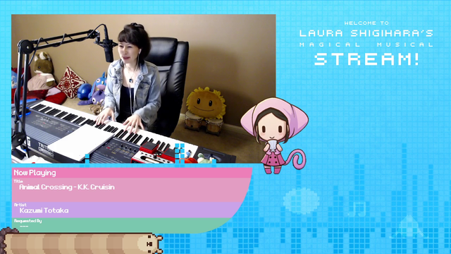 Video game composer Laura Shigihara challenged by chat to sing Animal Crossing song like KK Slider