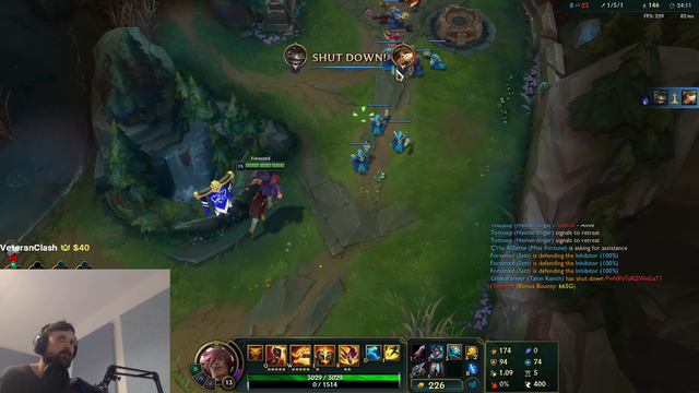 Forsen with a clean towerdive