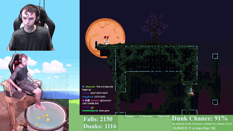 Streamer beats Jump King after being dunked in water with every fall in game
