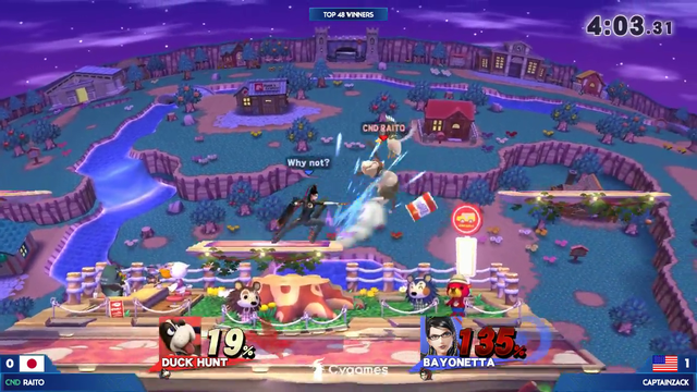 Smash 4 player flips off crowd after a win