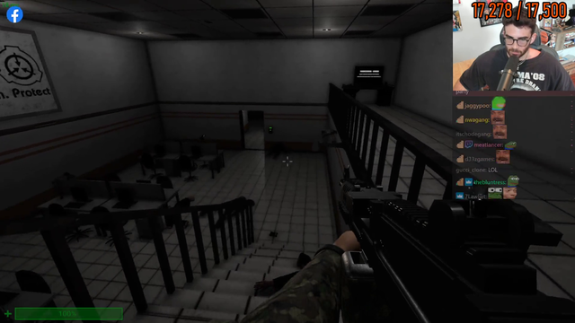 Frightened SCP guard mows down insurgents