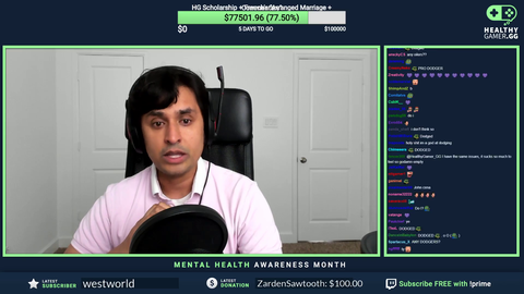 Dr. K gets emotional discussing happiness with his stream