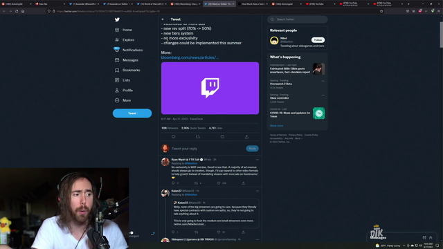 Asmon thoughts on Twitch monetization changes