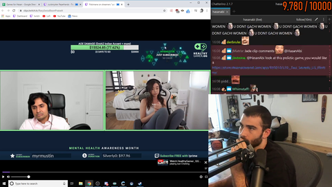 Chat asks Hasan to look at comments
