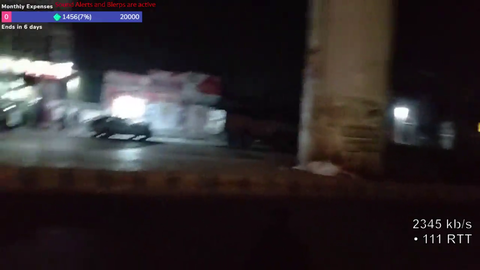 Streamer gets hit by motorbike while crossing the road