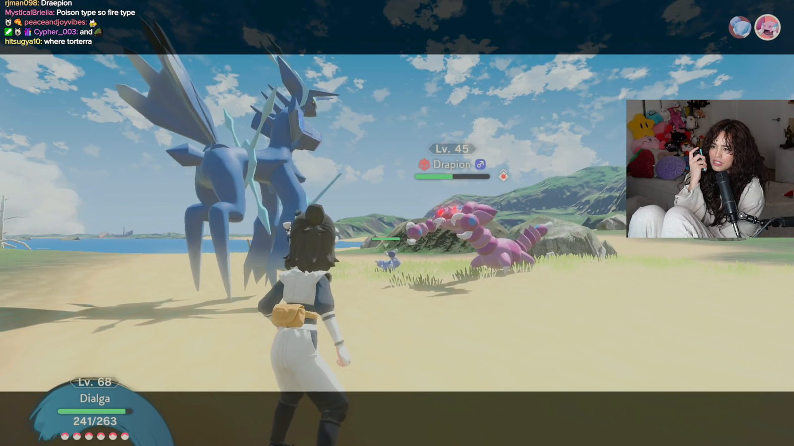 Valkyrae notices something about Dialga's tail you can't unsee: