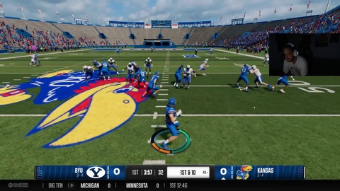 Erobb playing NCAA College Football 25