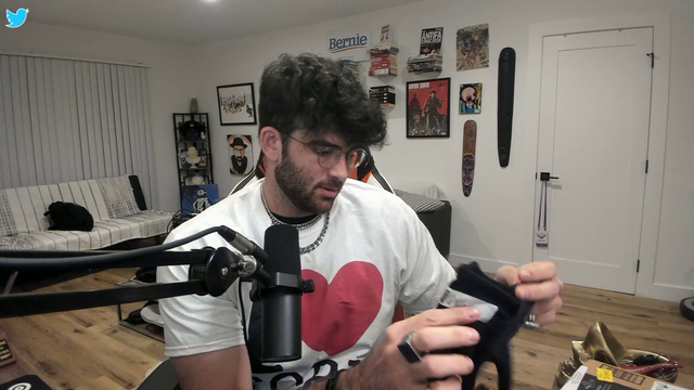 Hasan gets a cool shirt in his PO box