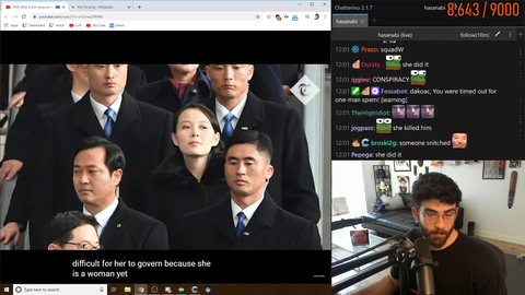 Hasan mourns Kim Jong Un-responsive