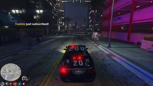 Civilian Car Gets In The Way Of A Car Chase