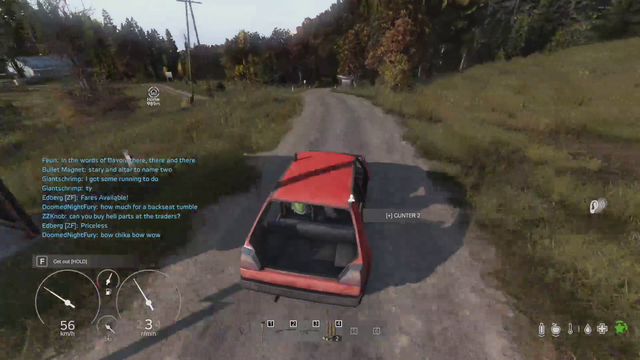 Sovietwomble drives a car