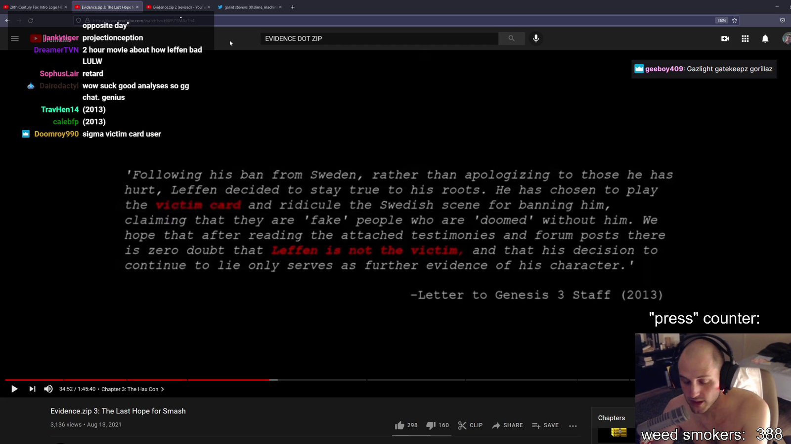slimeIRL talking about Hax$