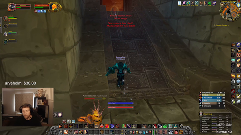 Kungen dies from fall damage in WoW hardcore