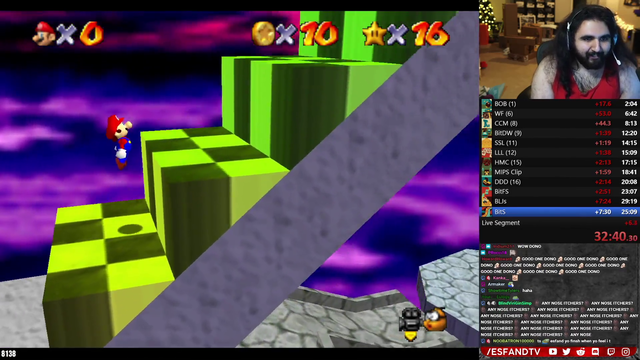 late night Mario 64....Esfand lost it after attempt ????