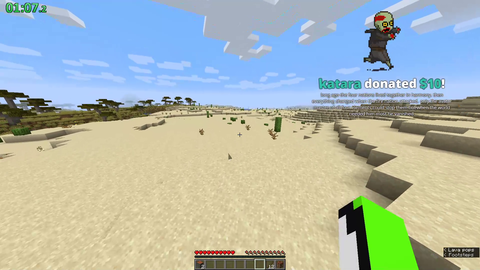 Trying to speedrun minecraft when...