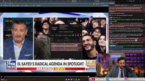 Hasanabi tells his 46-month subscriber the clip he saw is fake and shortened.