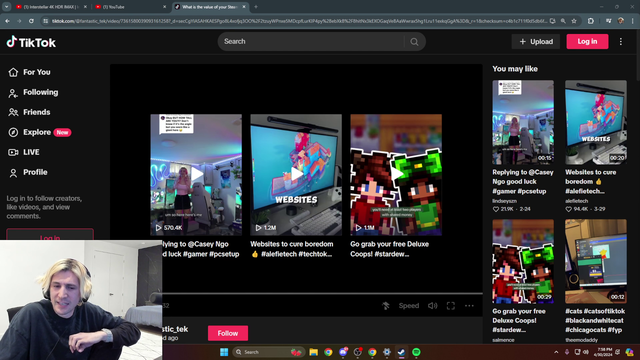 xQc shows how much his Steam Account is worth