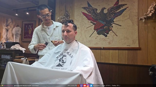 Rob gets a new haircut