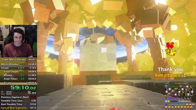 NicroVeda becomes the first person to complete Super Mario Odyssey in under one hour!