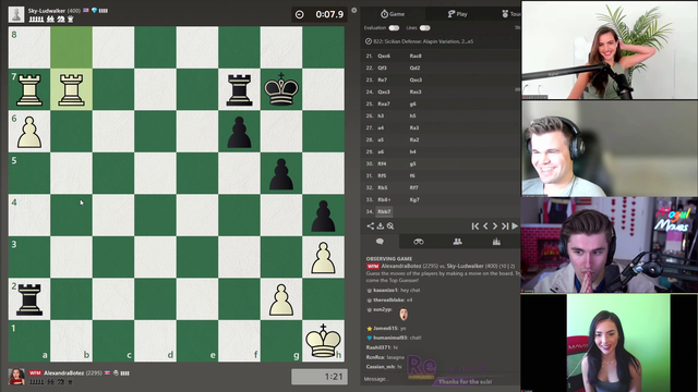 Ludwig misses Magnus' tactic in Hand/Brain chess game