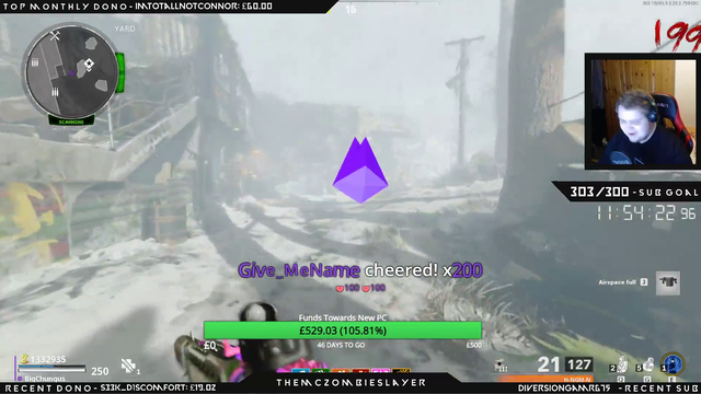 Streamer beats round 200 on die maschine and is the current world record holder
