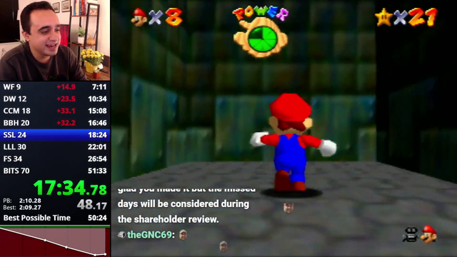 Speedrunner dedicates a star to chatter
