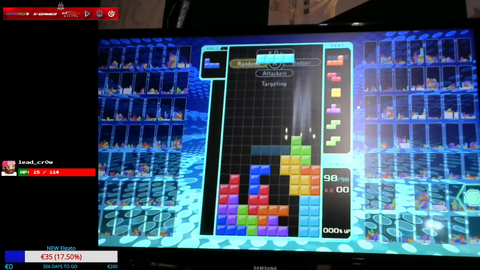 Tetris 99 pro does a "Shuriken Spin"