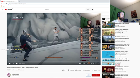 Sanest Baj turns a full VOD's chat into alphabetical order