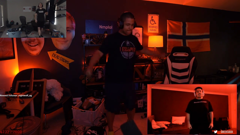 Mizkif Nick and Greek dancing.