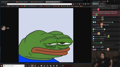 poke checks his discord