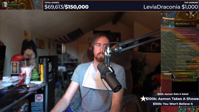 Asmon's First Salad in Honor of Reaching his $50K Donation Goal