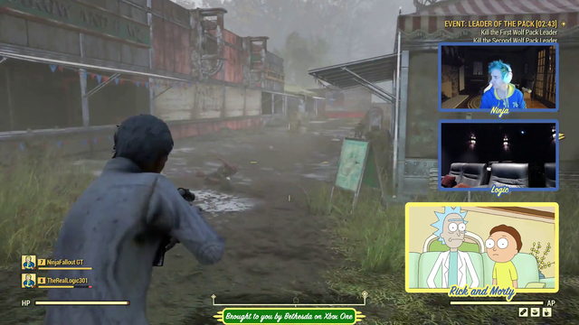 Rick glitches out on trainwreck stream