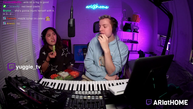 Yuggie tries celery